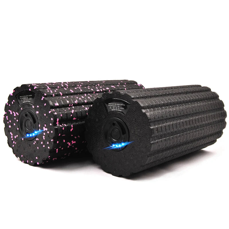 Revive Rollers  Electric Vibration Massage Foam Roller – Rechargeable Deep Tissue Yoga Column for Muscle Recovery & Pain Relief