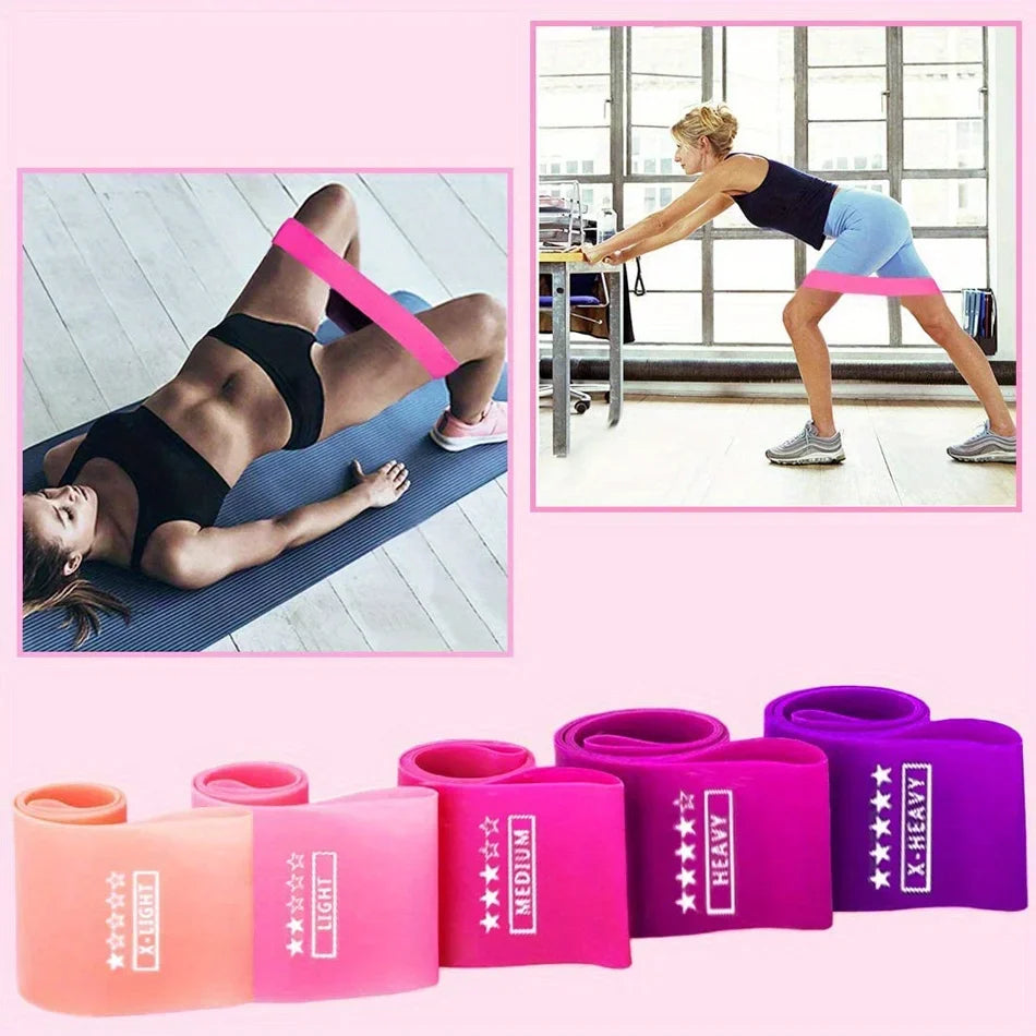 Revive Rollers - Fitness Elastic Resistance Bands Set for Home Training, Yoga, Pilates, Crossfit & Gym Workouts