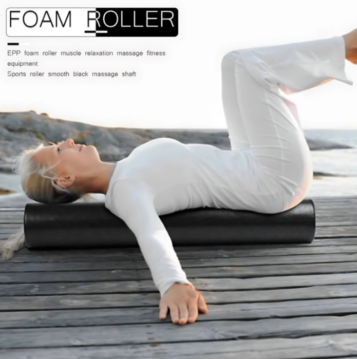 Revive Rollers - EPP Foam Roller, Glossy Solid Yoga Roller for Beginners, Leg Massage, Pilates & Fitness Training