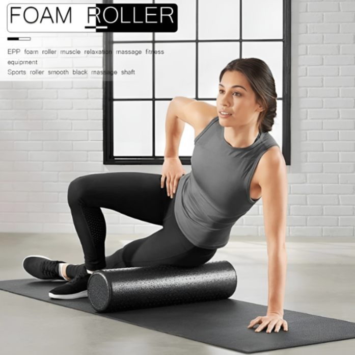 Revive Rollers - EPP Foam Roller, Glossy Solid Yoga Roller for Beginners, Leg Massage, Pilates & Fitness Training